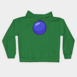 Blueberry Fruit Cartoon Kids Hoodie